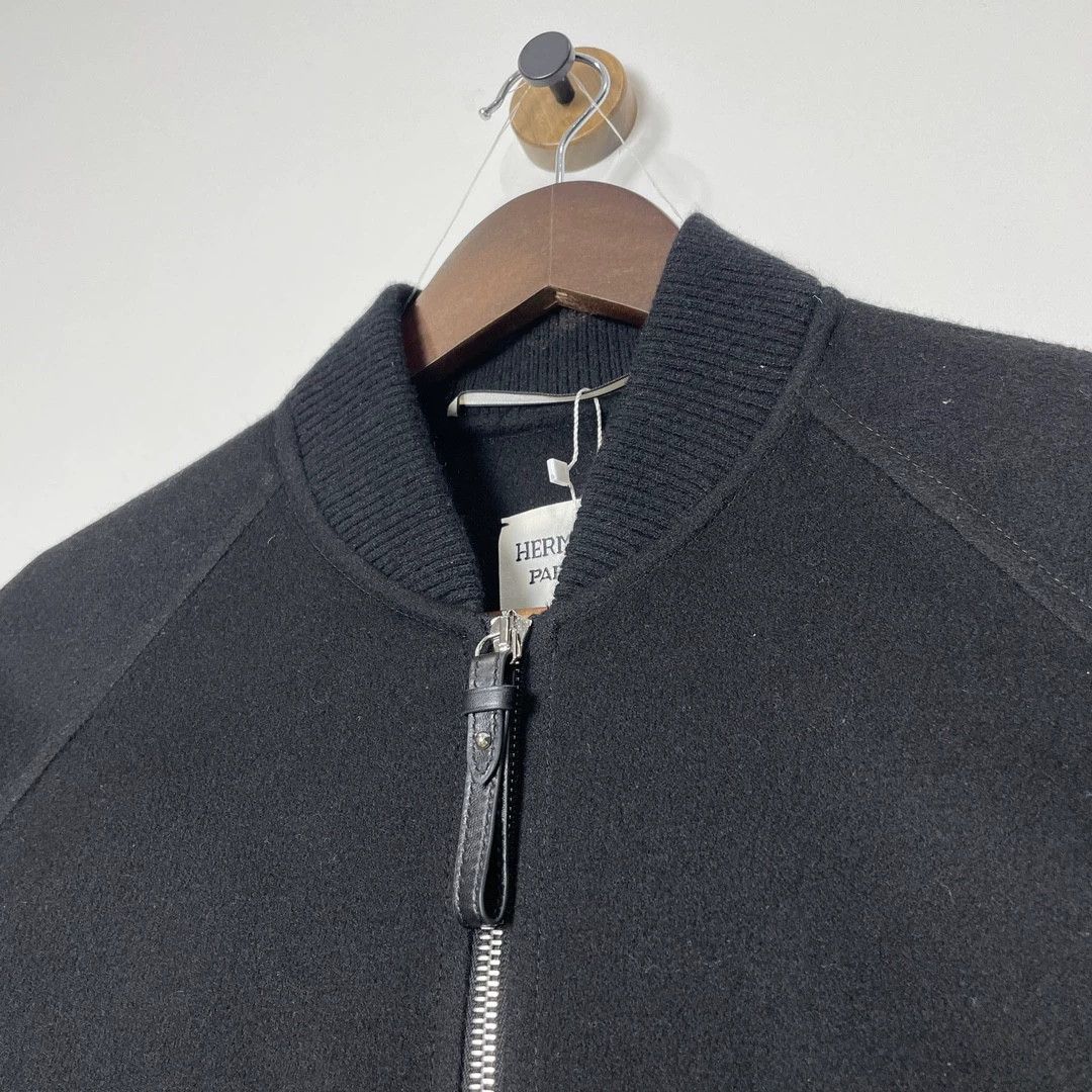 Hermes HERMES Black Zip-Up Casual Knit Top - dmc Size US XS / EU 42 / 0 - 3 Thumbnail