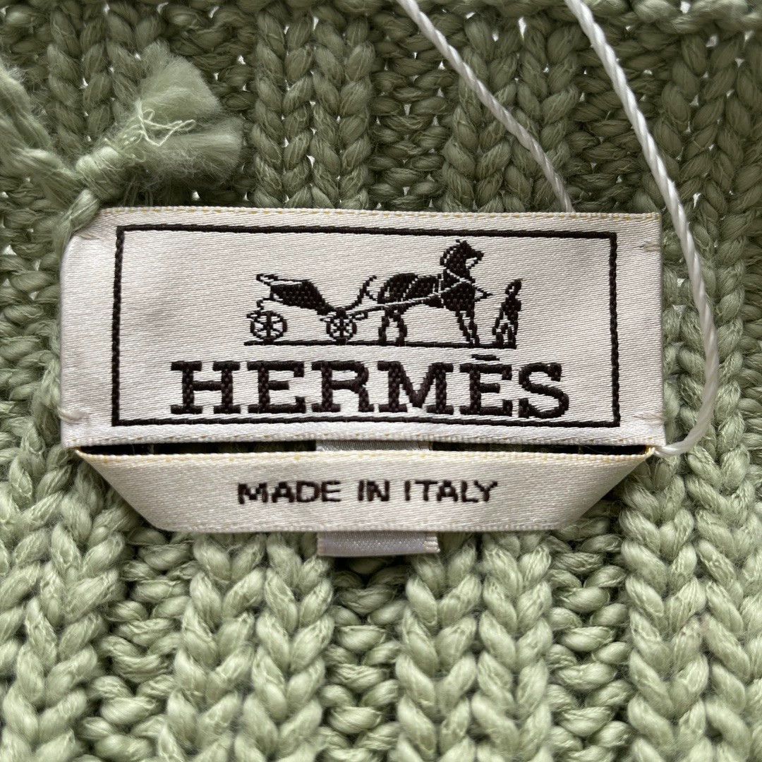 Hermes Hermes Green Loose Knit Sweater M - dmc Size US M / EU 48-50 / 2 - 5 Thumbnail
