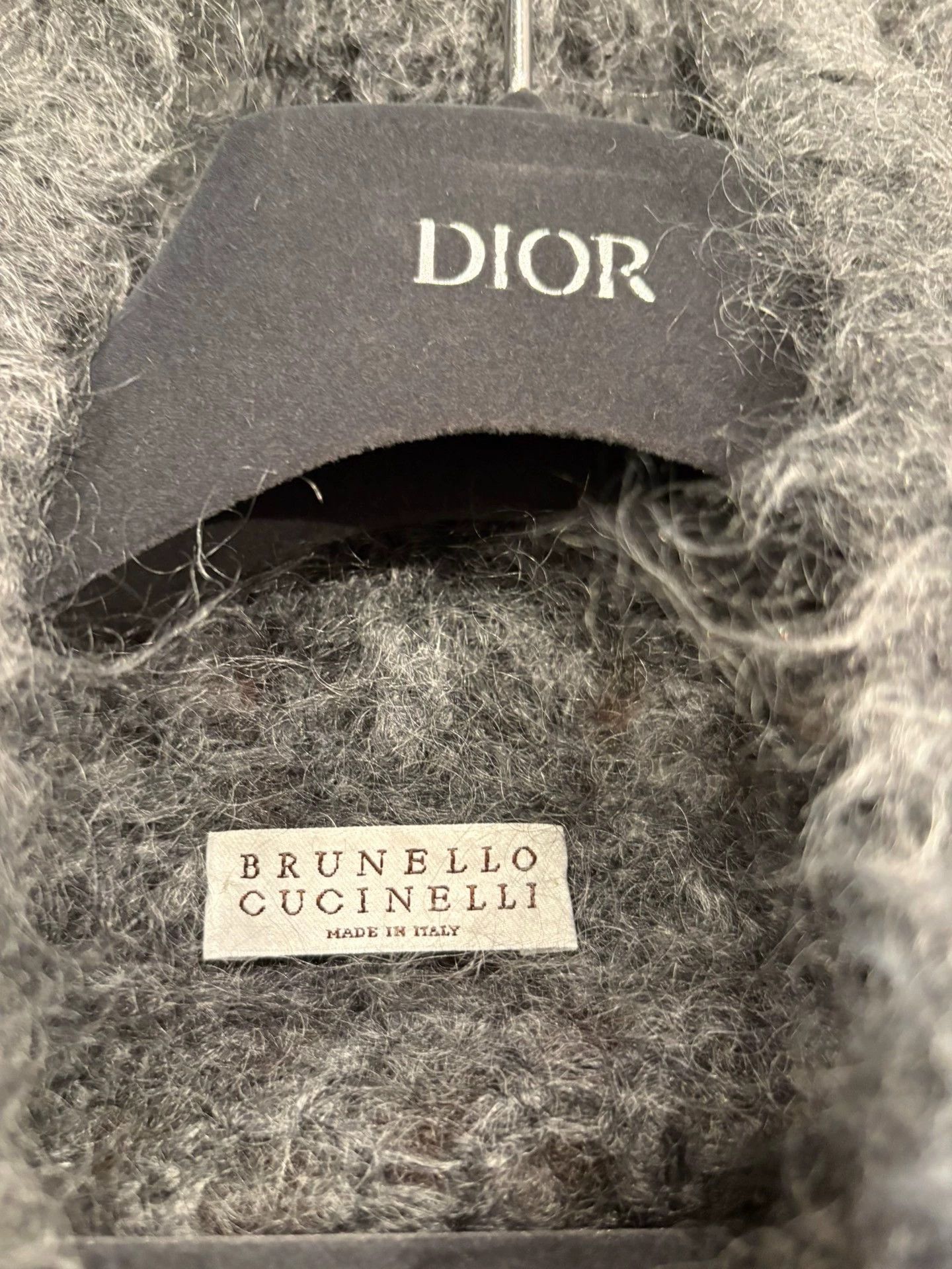 Brunello Cucinelli Brunello Cucinelli Mohair Zip Hoodie - dmc Size US M / EU 48-50 / 2 - 6 Thumbnail