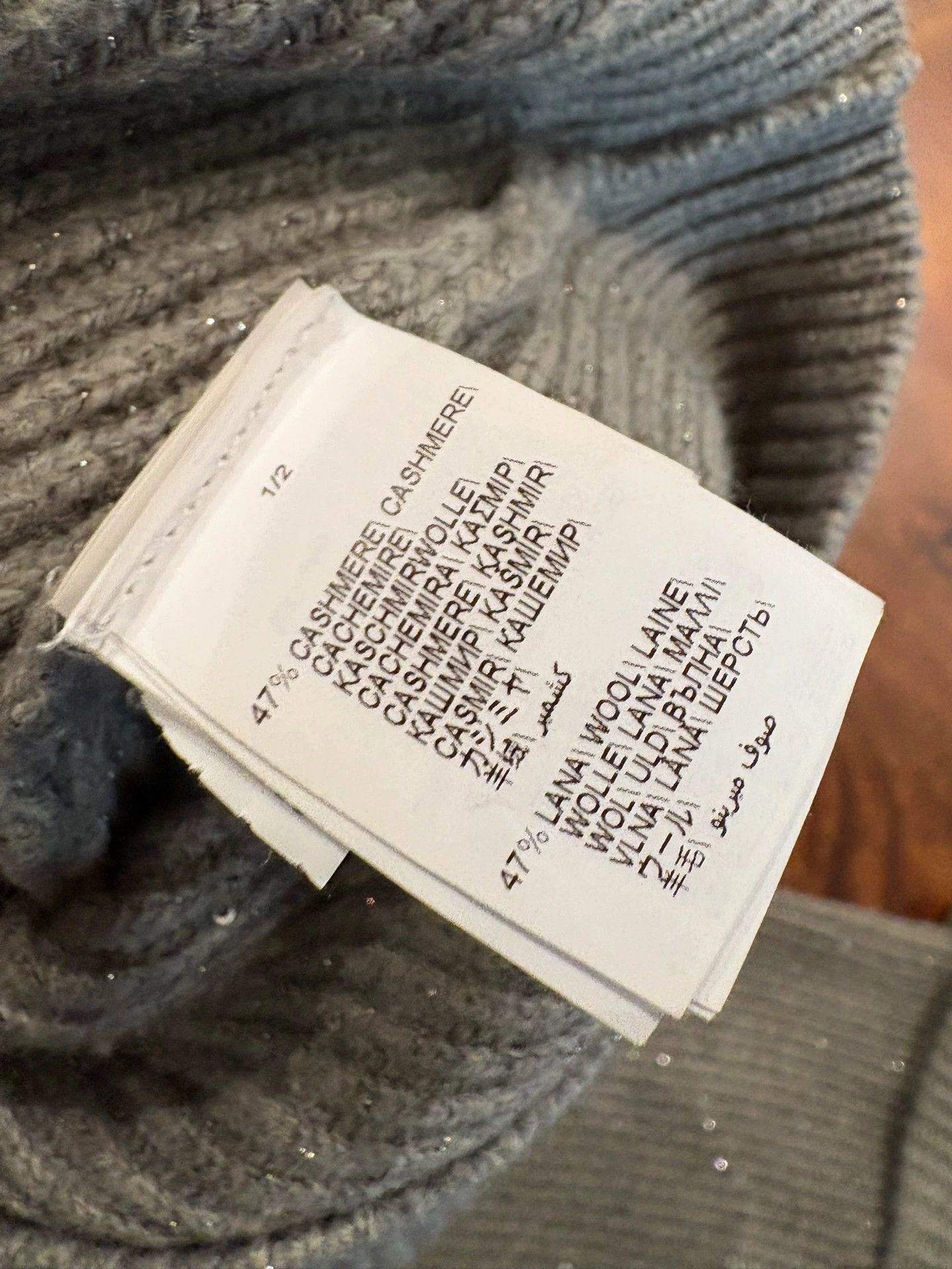 Brunello Cucinelli Brunello Cucinelli Sequin Cashmere Sweater - dmc Size US L / EU 52-54 / 3 - 7 Thumbnail
