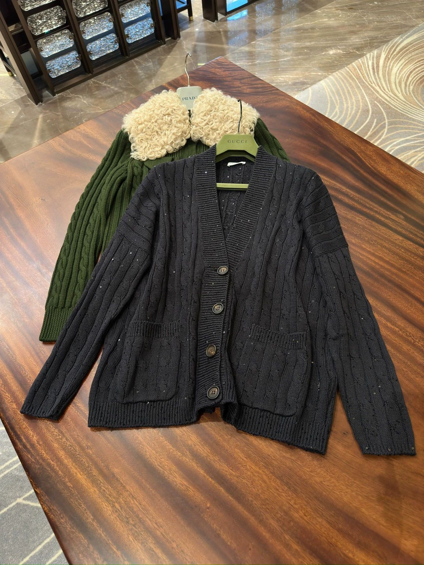 Brunello Cucinelli Brunello Cucinelli Sequin Cardigan - dmc Size US XS / EU 42 / 0 - 3 Thumbnail