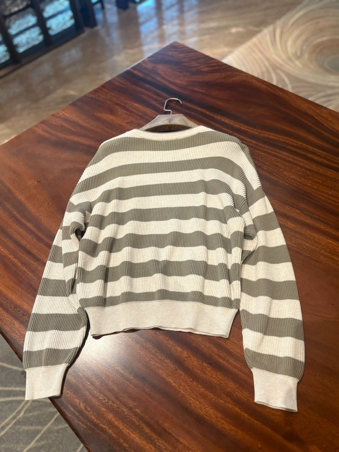 Brunello Cucinelli Brunello Cucinelli Striped Knit Top - dmc Size US S / EU 44-46 / 1 - 7 Thumbnail