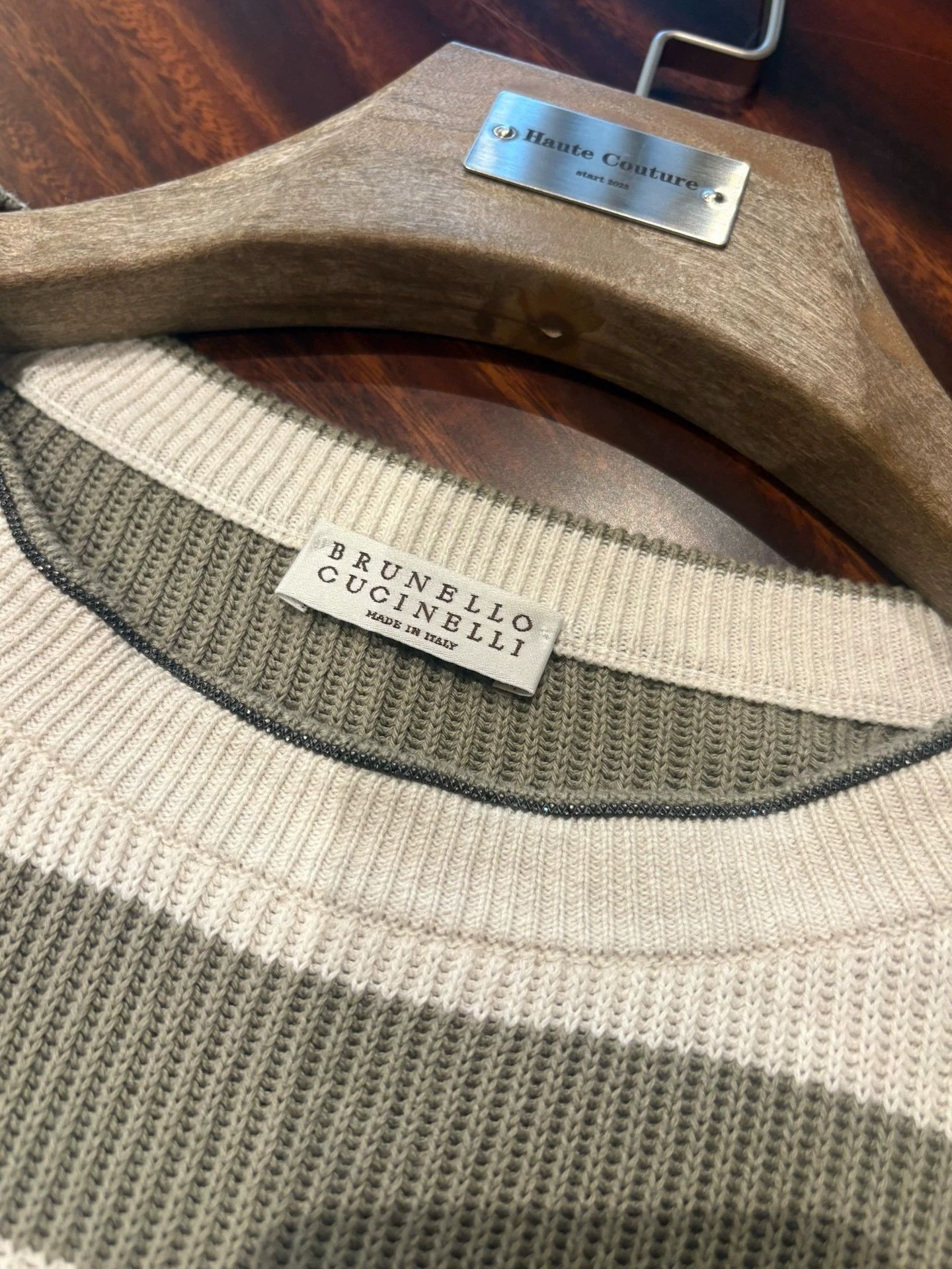 Brunello Cucinelli Brunello Cucinelli Striped Knit Top - dmc Size US S / EU 44-46 / 1 - 6 Thumbnail