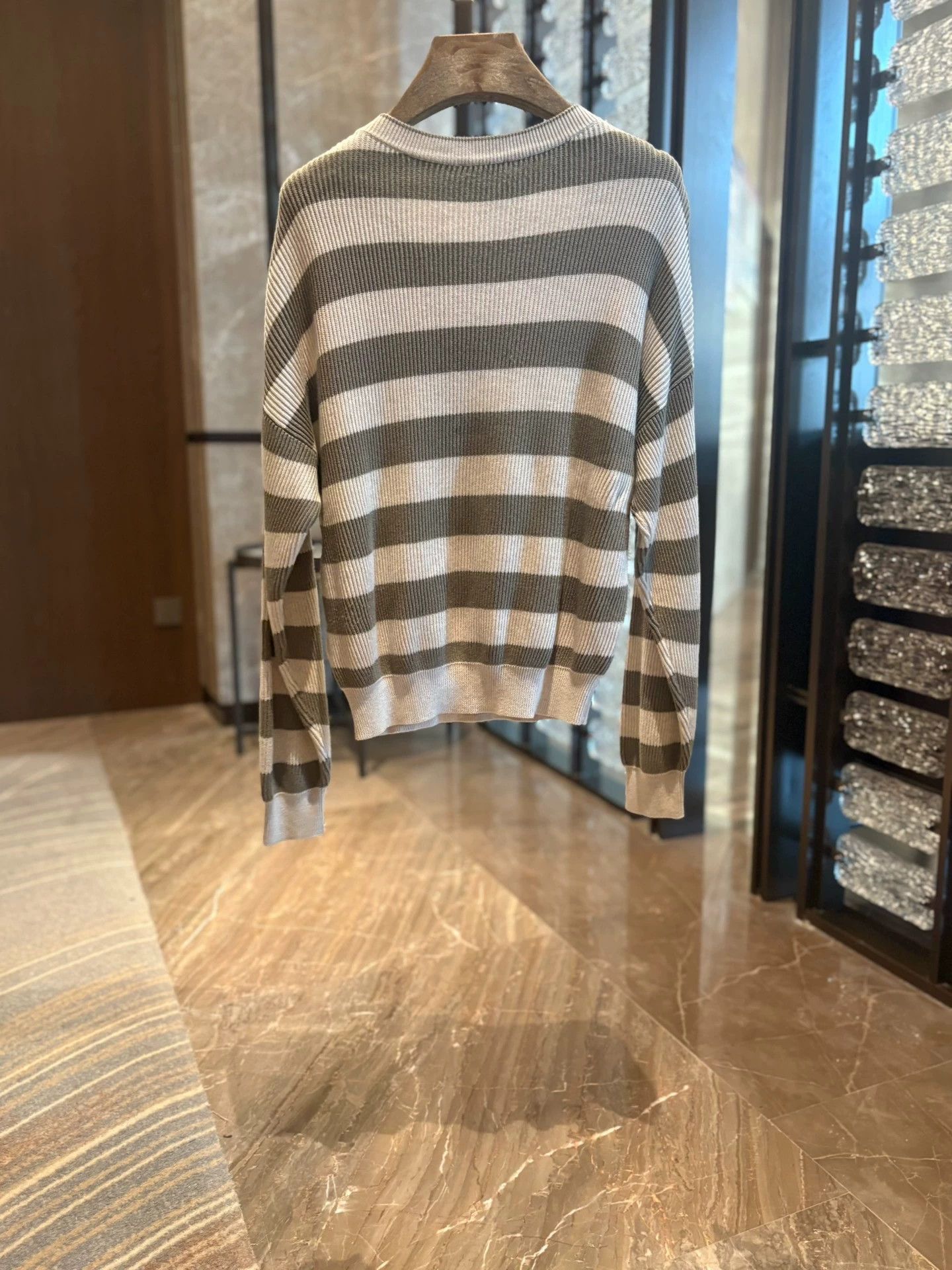 Brunello Cucinelli Brunello Cucinelli Striped Knit Top - dmc Size US S / EU 44-46 / 1 - 2 Thumbnail