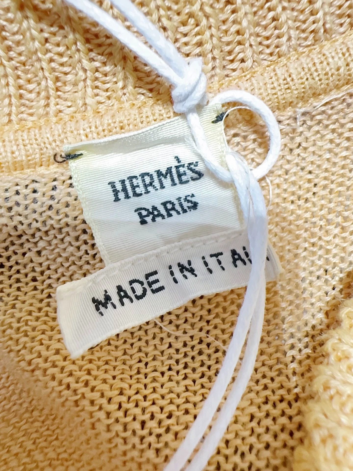 Hermes Hermes Silk-Linen Short Sleeve Top - dmc Size US S / EU 44-46 / 1 - 3 Thumbnail