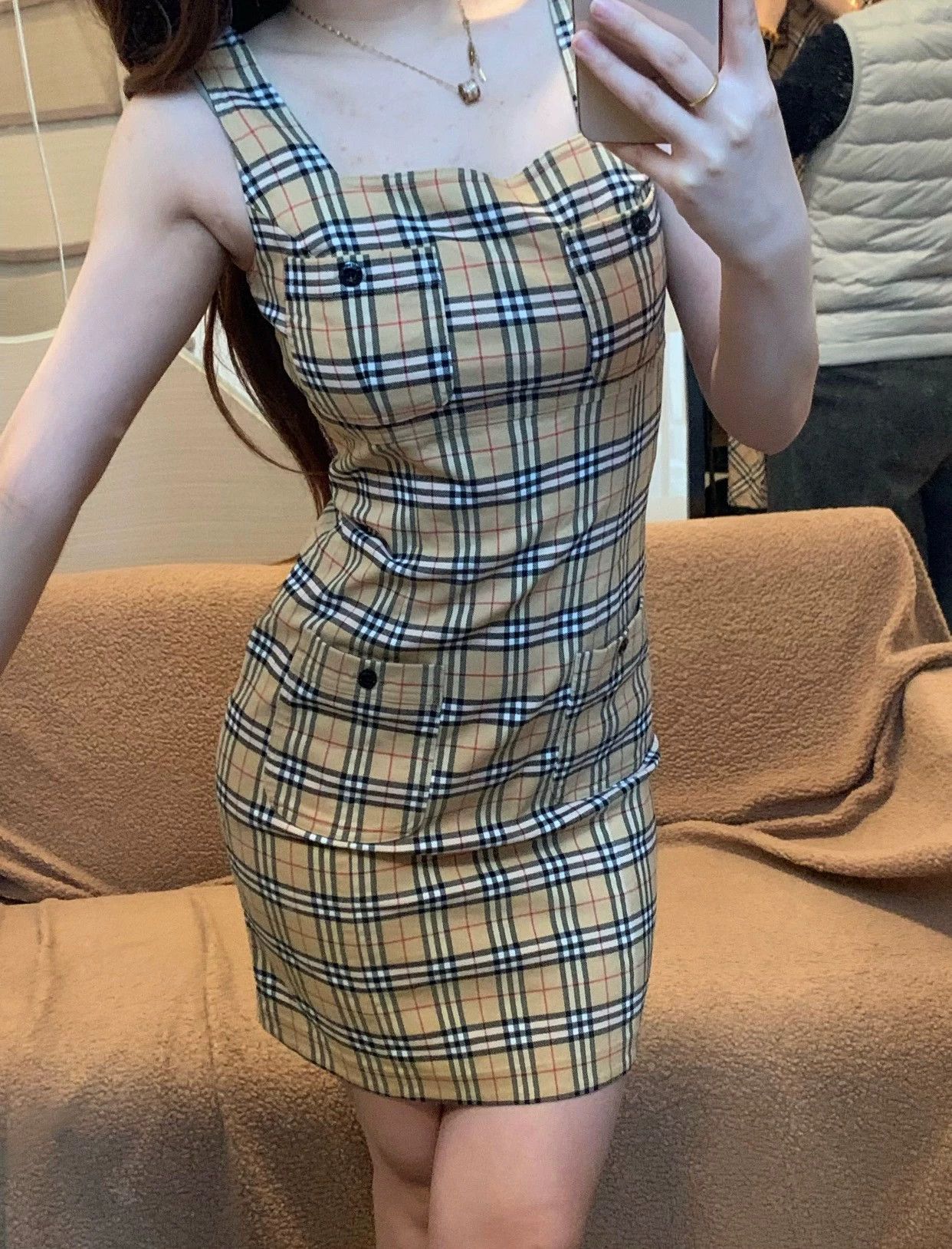 Burberry Burberry Vintage Plaid Mini Dress - dmc Size US M / EU 48-50 / 2 - 7 Thumbnail