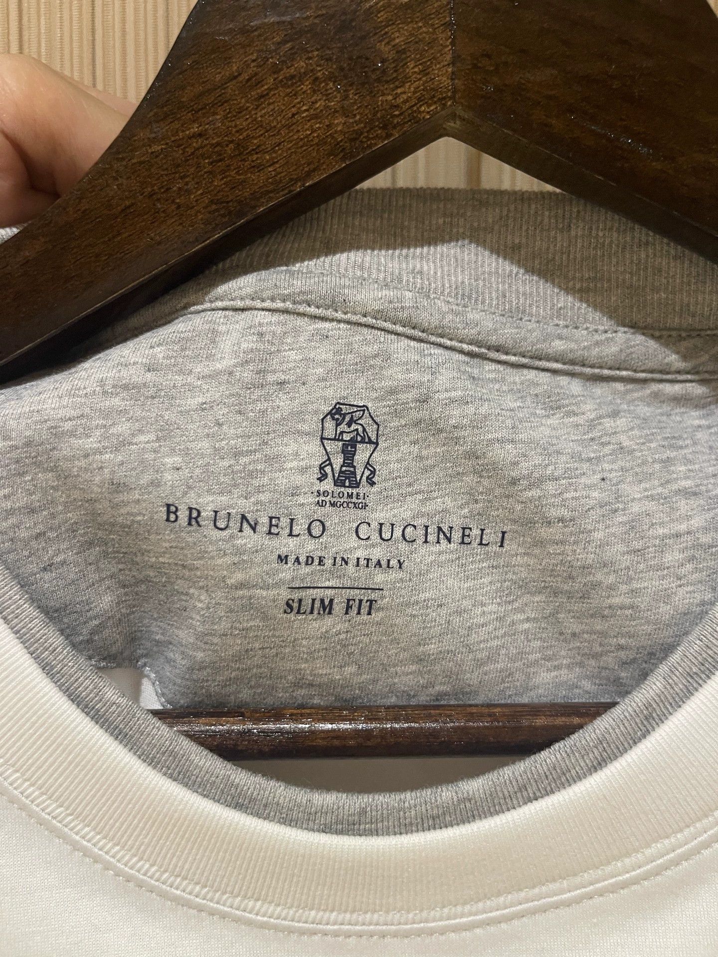Brunello Cucinelli Brunello Cucinelli Men's Slim Fit T-Shirt - dmc Size US M / EU 48-50 / 2 - 6 Thumbnail