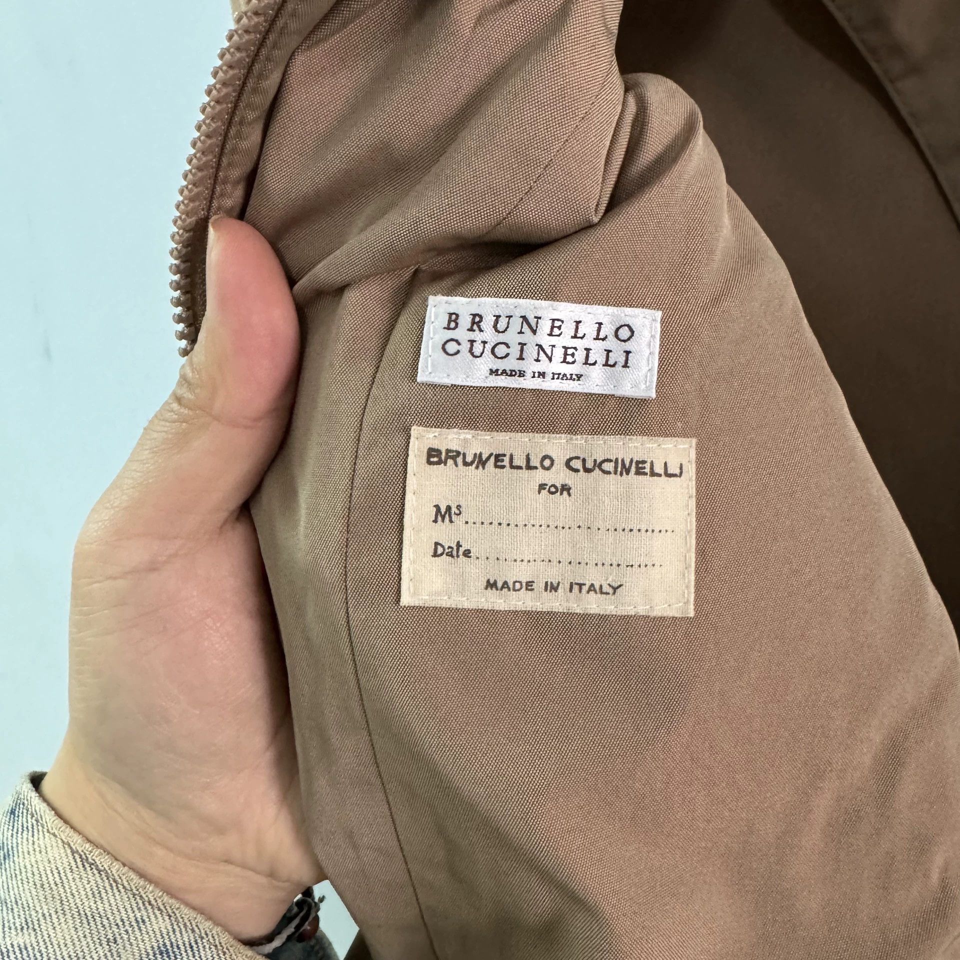 Brunello Cucinelli Brunello Cucinelli Beige Short Jacket - dmc Size US XS / EU 42 / 0 - 6 Thumbnail