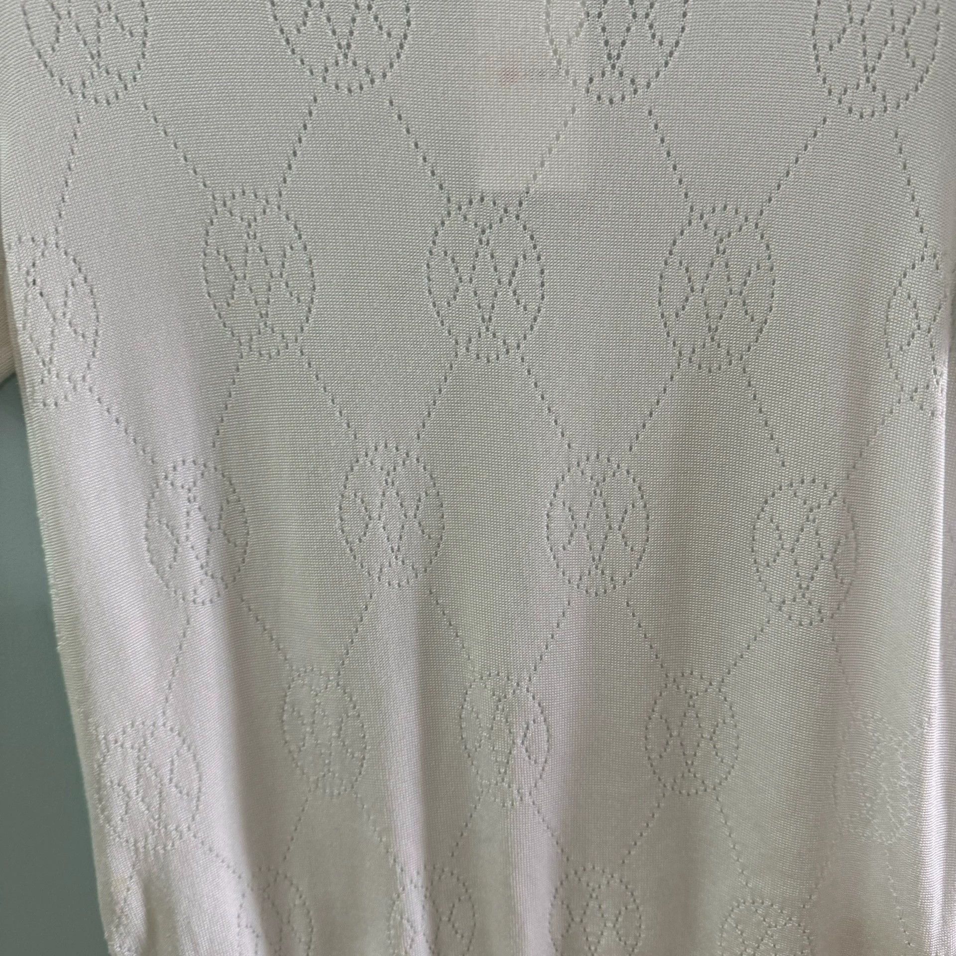 Hermes Hermes White Knit Short Sleeve Top - dmc Size US XS / EU 42 / 0 - 8 Thumbnail