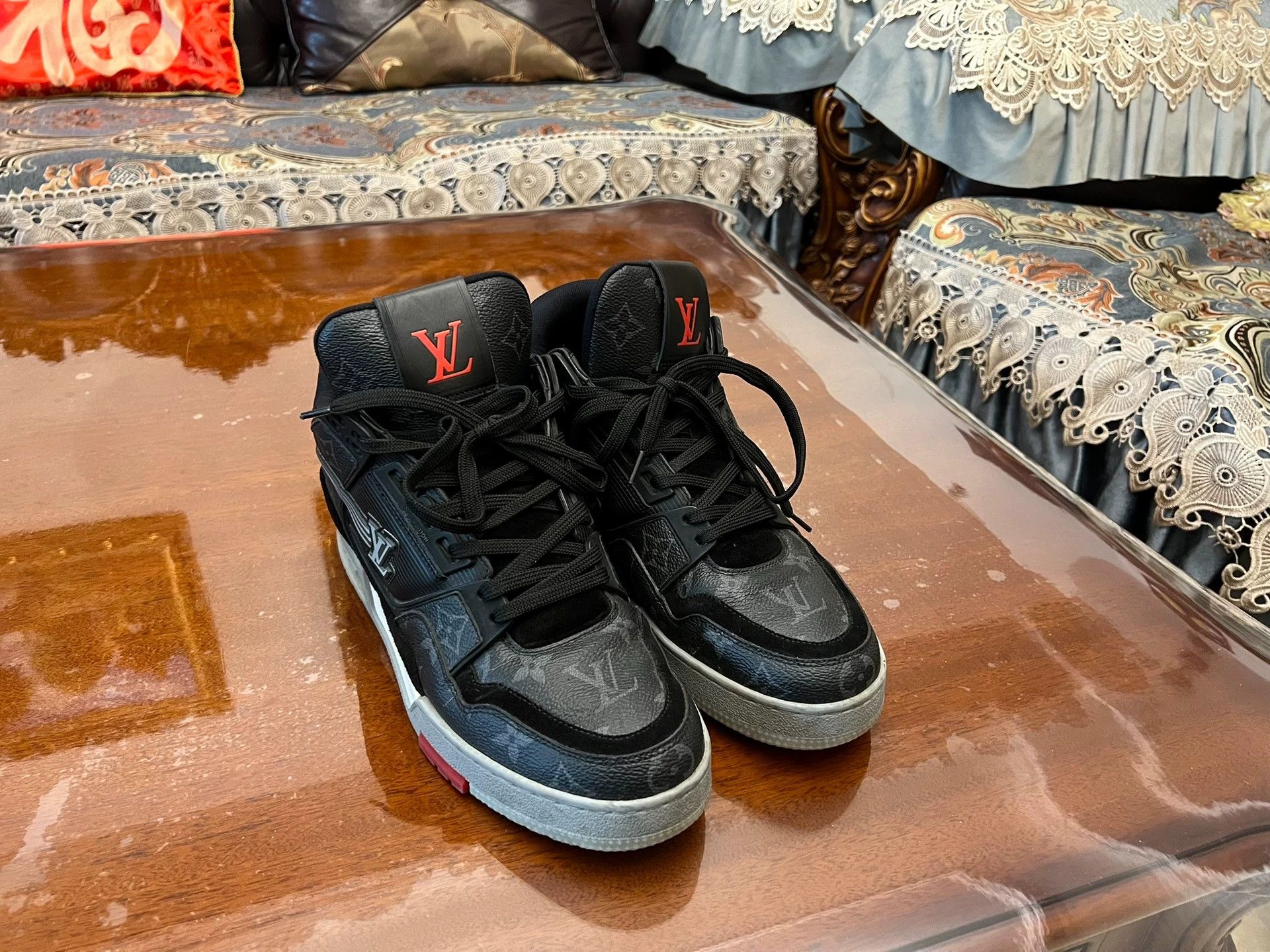 Louis Vuitton LV High-Top Logo Sneakers - dmc Size US 6.5 / EU 39-40 - 2 Thumbnail