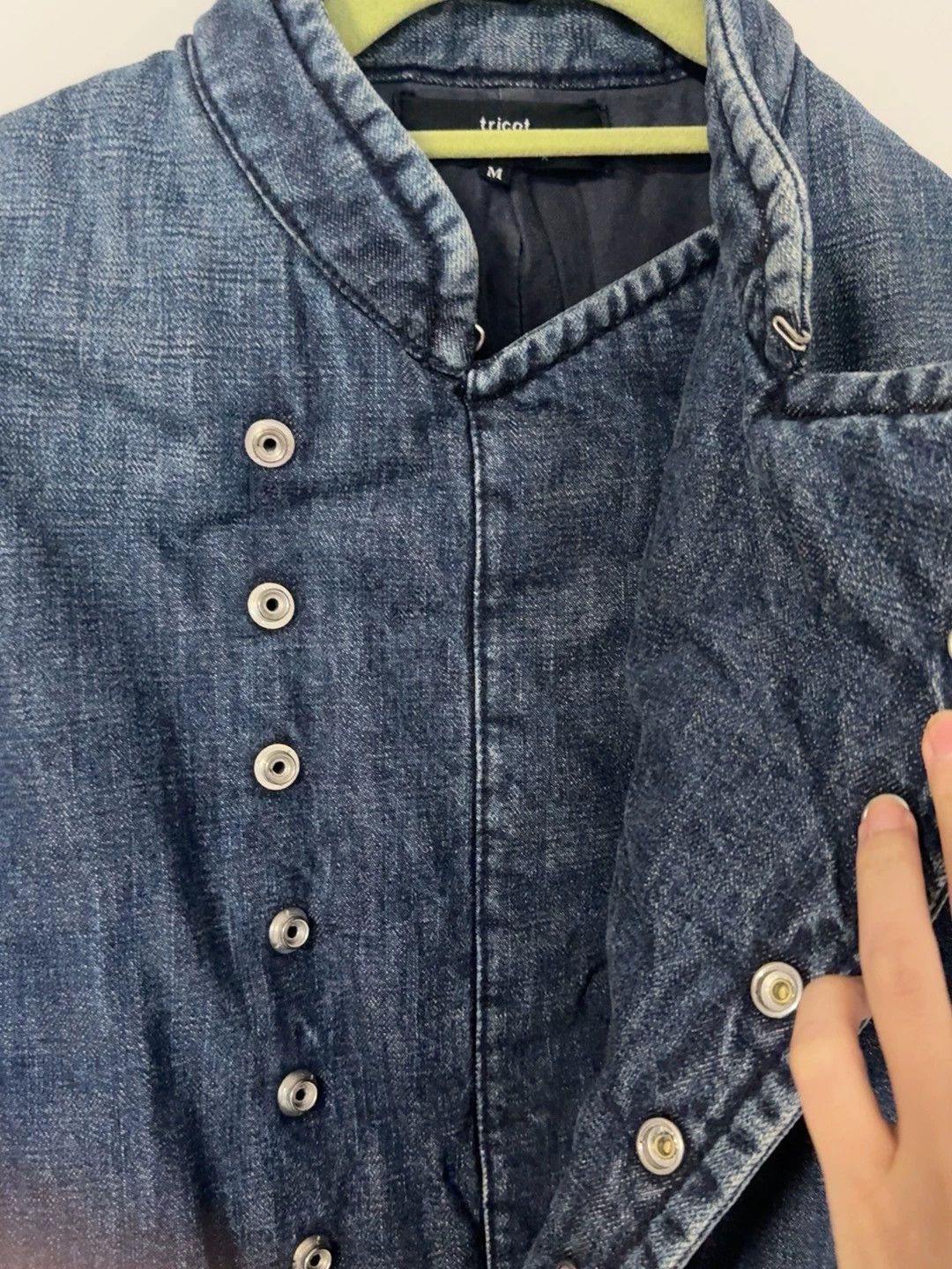 Comme des Garcons Comme des Garcons Double Silver Button Denim Coat - dmc Size US M / EU 48-50 / 2 - 3 Thumbnail