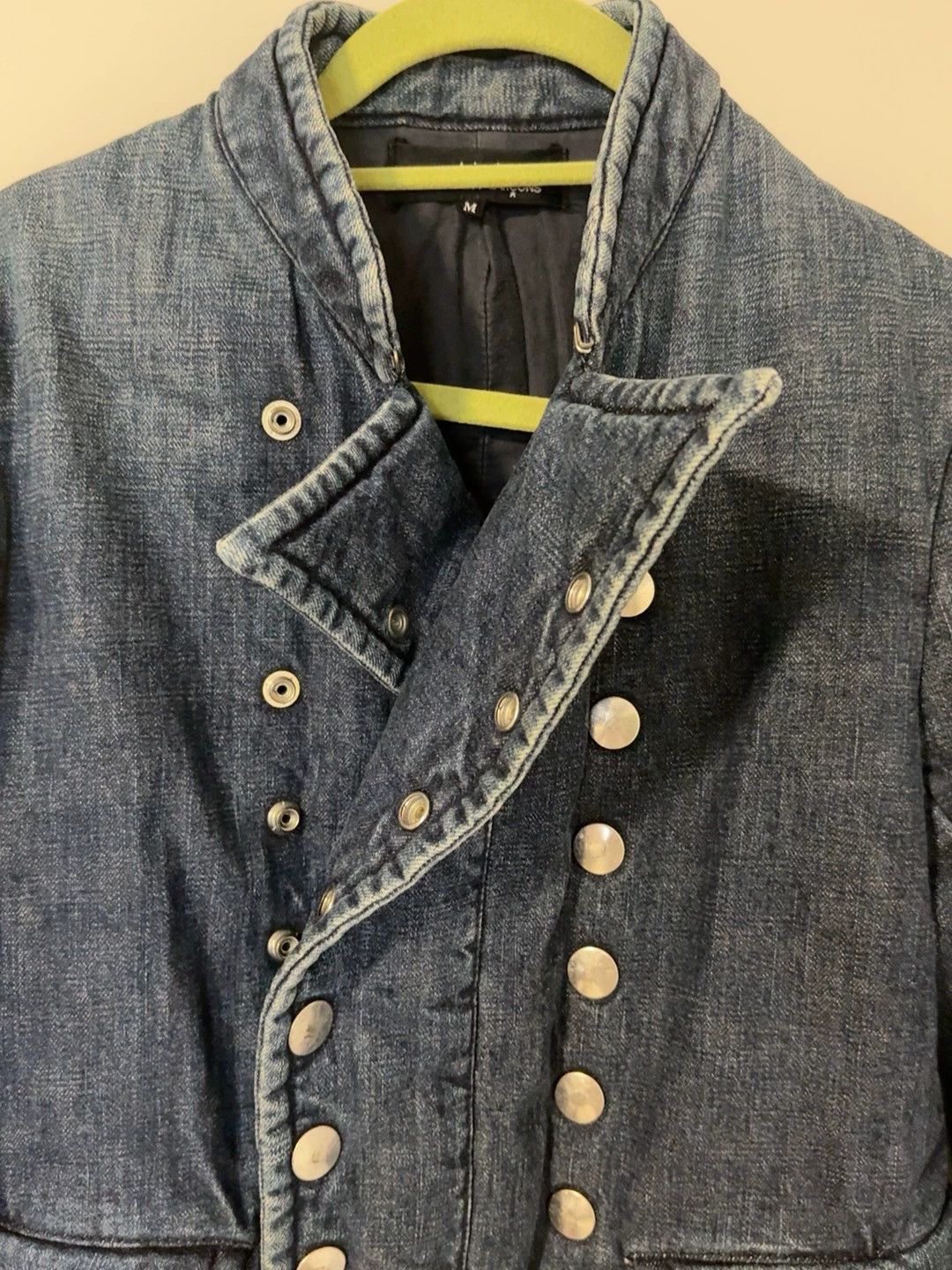 Comme des Garcons Comme des Garcons Double Silver Button Denim Coat - dmc Size US M / EU 48-50 / 2 - 4 Thumbnail