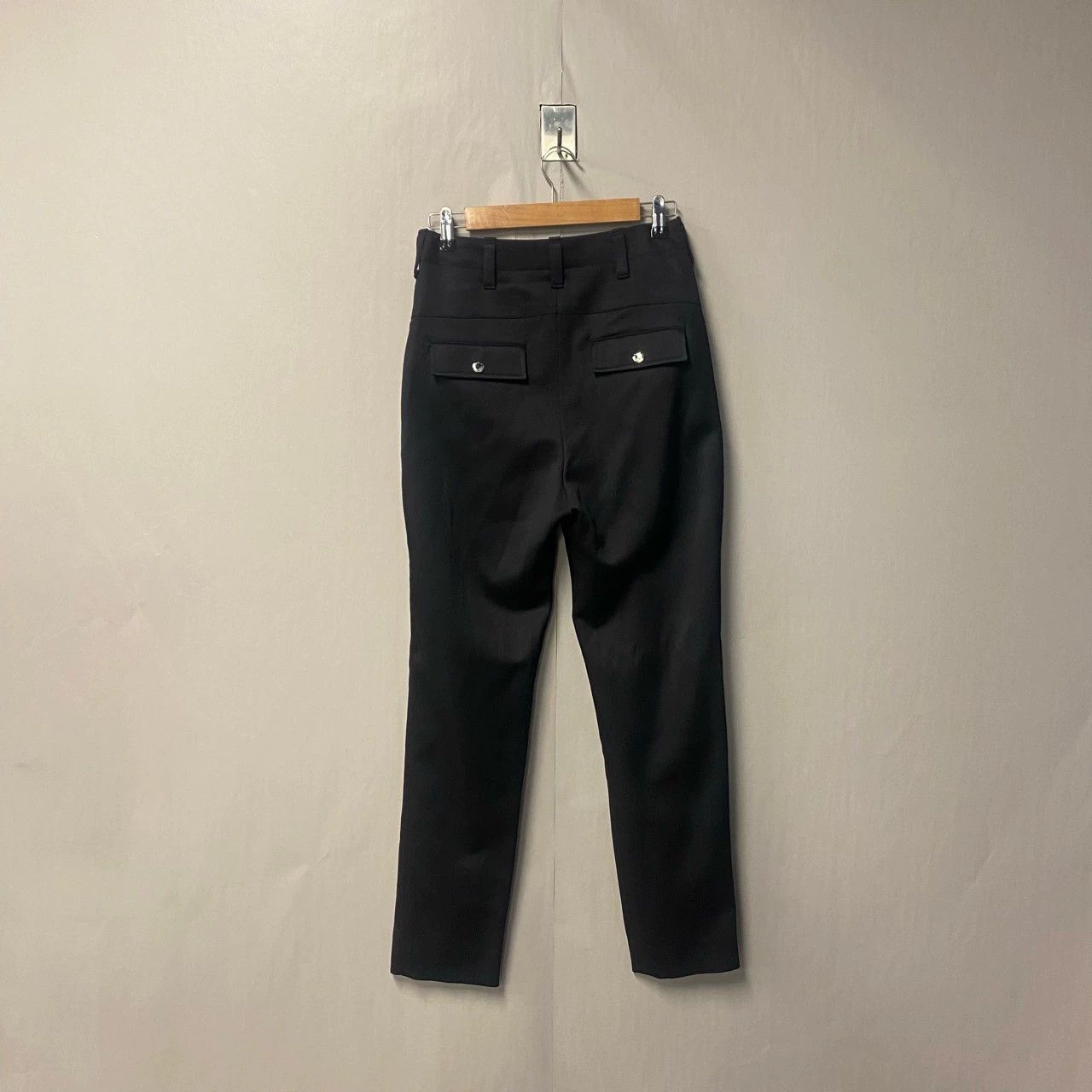 Louis Vuitton Louis Vuitton Black Wool Trousers Size 34 - dmc Size US 34 / EU 50 - 2 Thumbnail