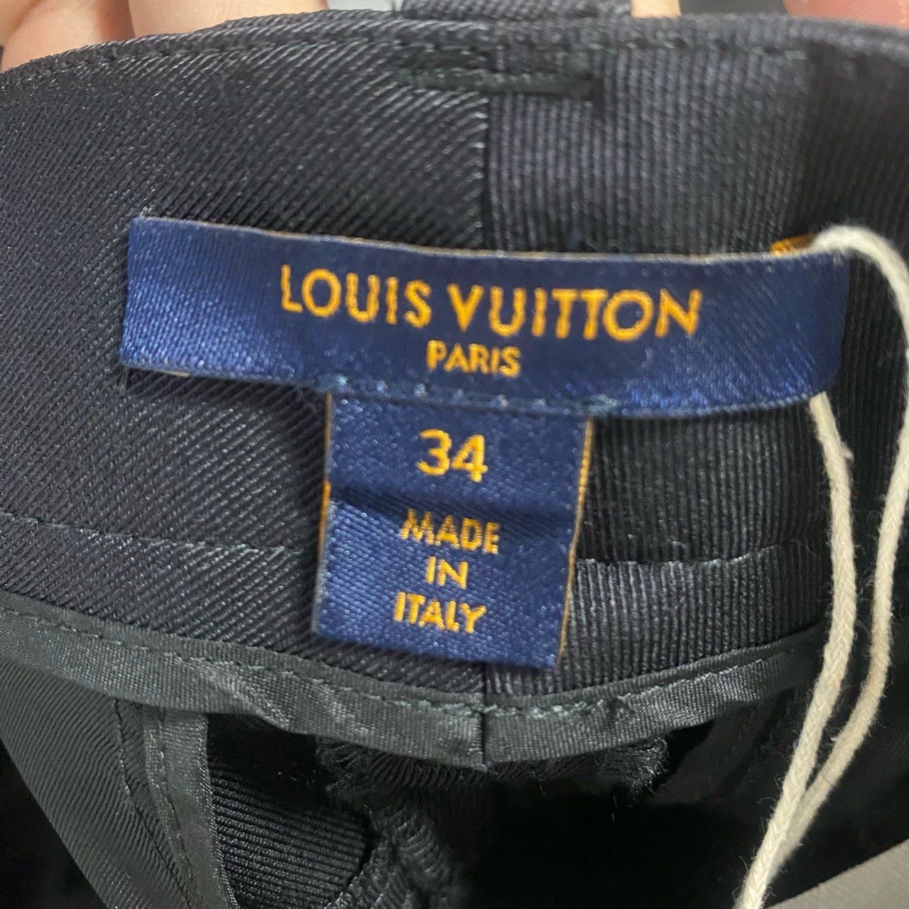 Louis Vuitton Louis Vuitton Black Wool Trousers Size 34 - dmc Size US 34 / EU 50 - 3 Thumbnail