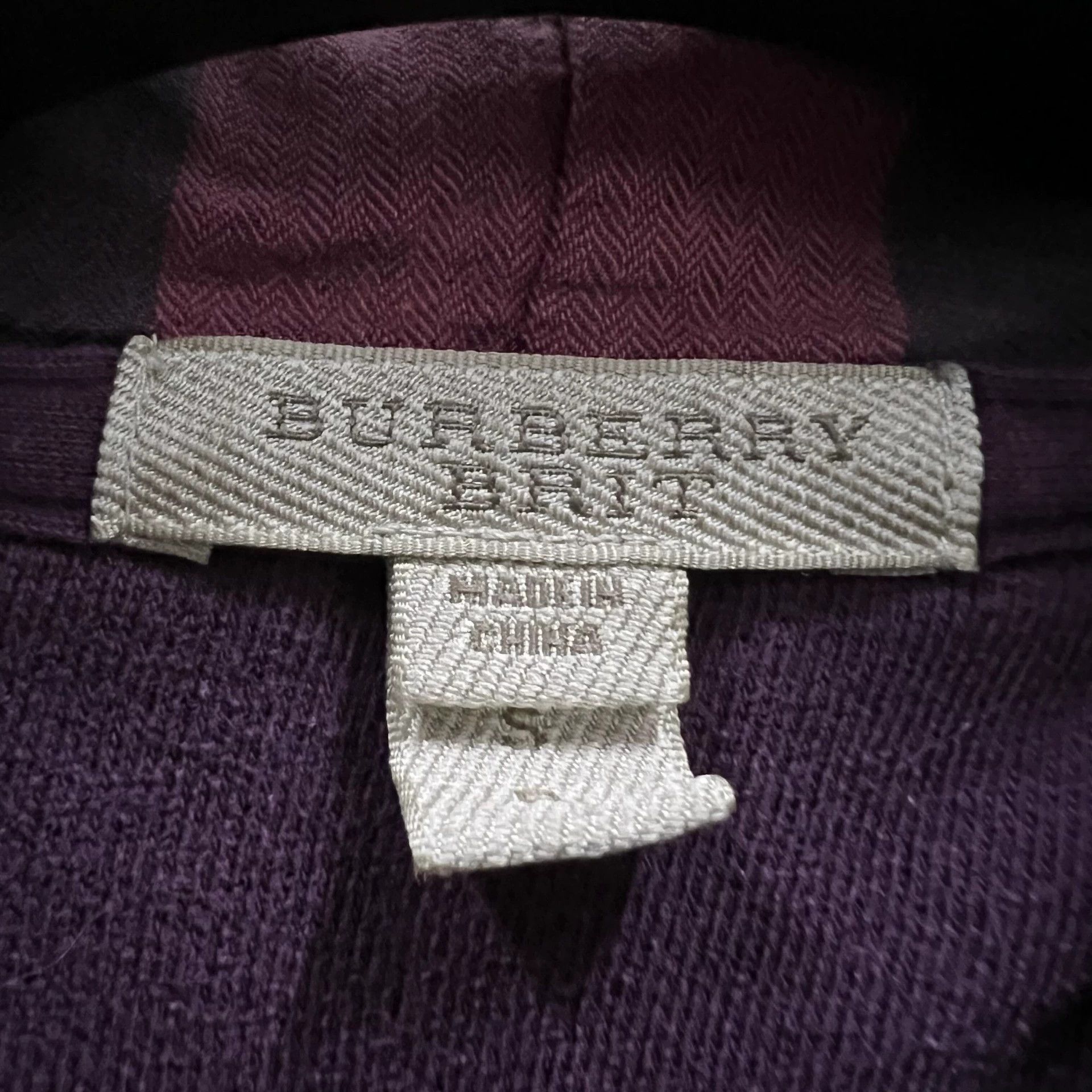 Burberry Burberry Purple Zip Hoodie S - dmc Size US S / EU 44-46 / 1 - 4 Thumbnail