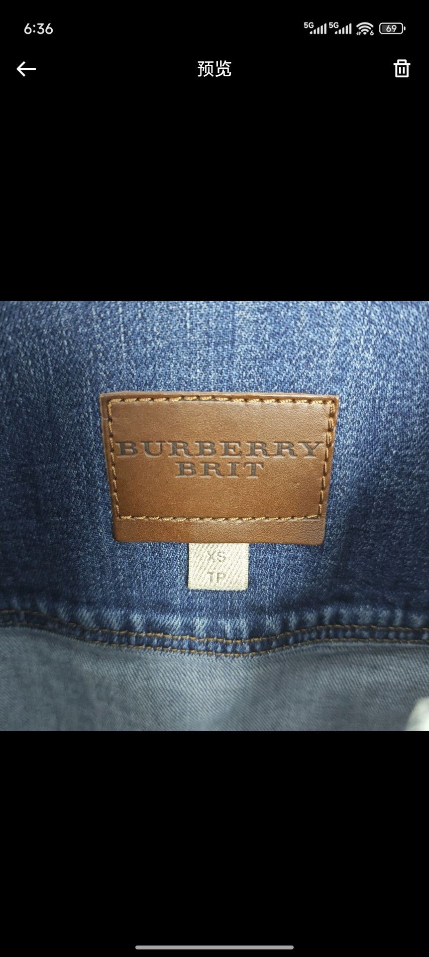 Burberry Burberry Denim Jacket XS Blue - dmc Size US XS / EU 42 / 0 - 3 Thumbnail