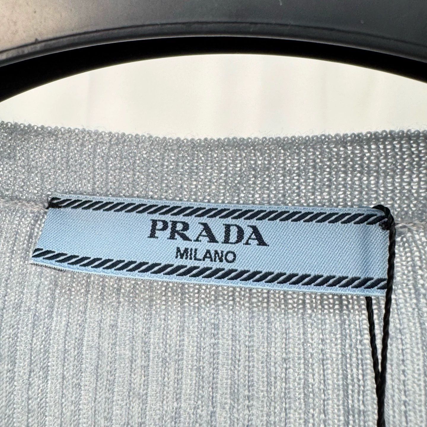 Prada Prada Blue Knit Long Sleeve Top - dmc Size US M / EU 48-50 / 2 - 5 Thumbnail