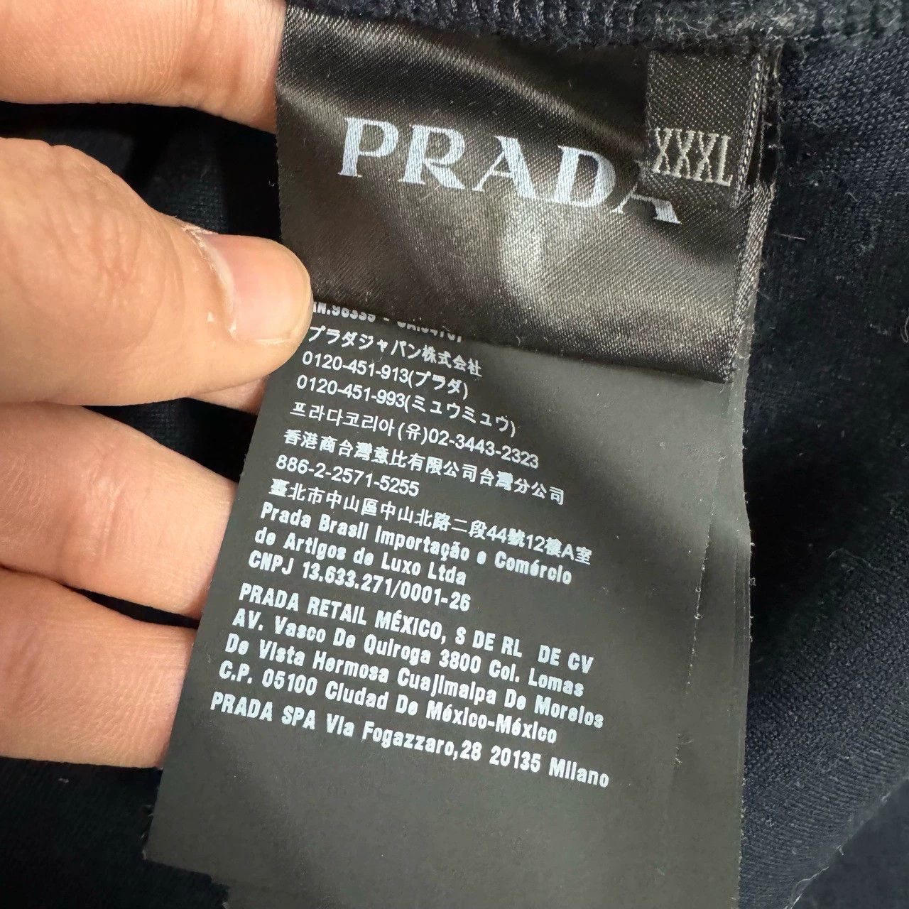 Prada Prada Chest Logo Nylon Sweatshirt XXXL - dmc Size US XXL / EU 58 / 5 - 4 Thumbnail