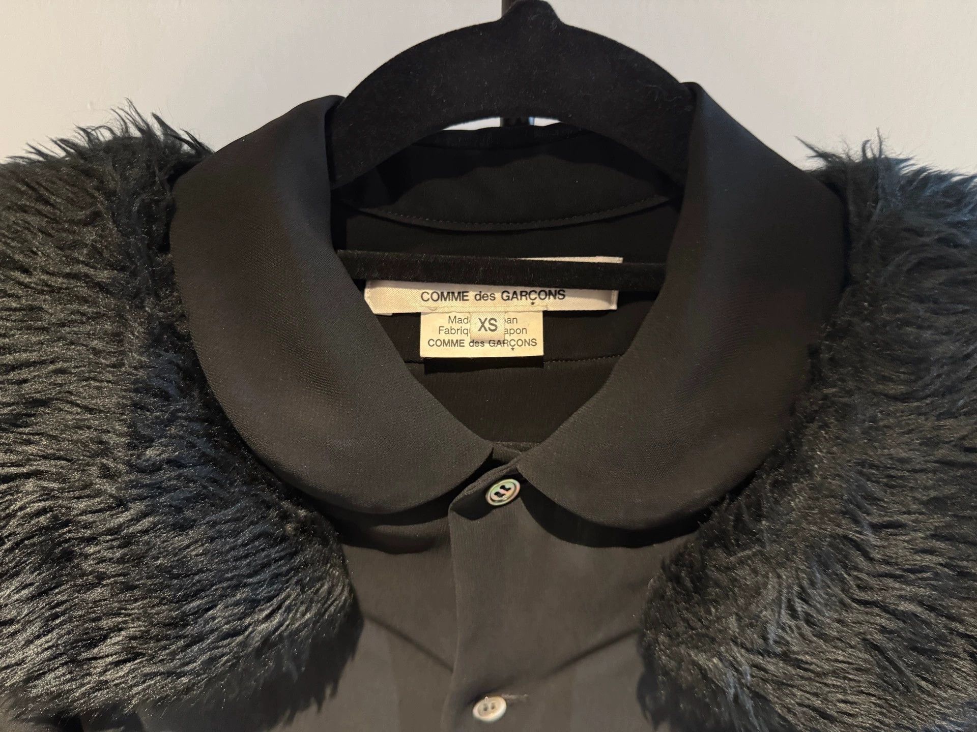 Comme des Garcons Comme des Garcons Double Fur Collar Mesh Shirt - dmc Size US XS / EU 42 / 0 - 3 Thumbnail