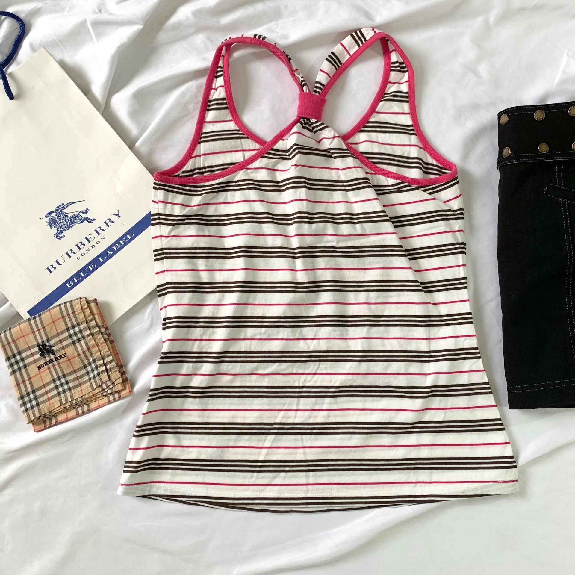 Burberry Burberry Striped Tank & Denim Skirt Set - dmc Size US XS / EU 42 / 0 - 7 Thumbnail