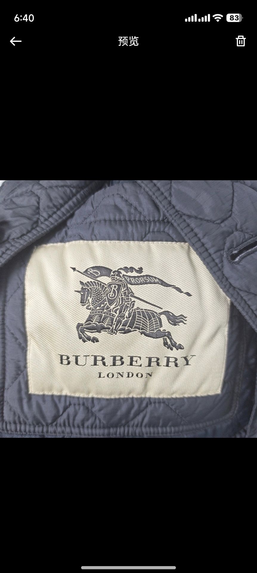Burberry Black Quilted Jacket XS - dmc