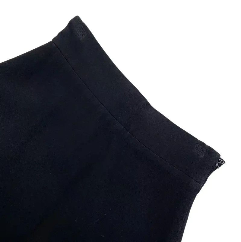 Miu Miu Miu Miu Black Women's Skirt with Silver Details 0089 Size 28" / US 6 / IT 42 - 3 Thumbnail