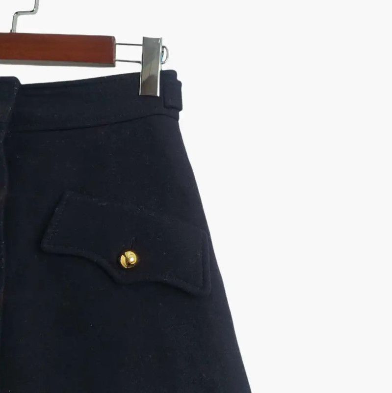 Miu Miu Miu Miu Blue Wool Ladies Skirt 0089 Size 22" - 3 Thumbnail