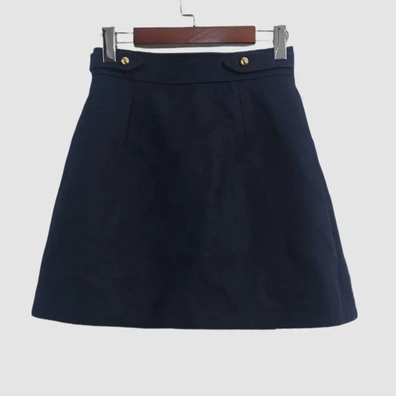 Miu Miu Miu Miu Blue Wool Ladies Skirt 0089 Size 22" - 2 Thumbnail