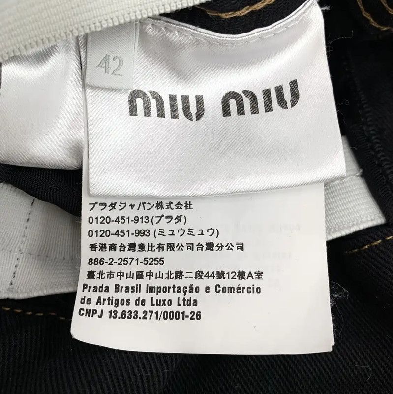 Miu Miu Miu Miu Black Cotton Women's Shorts 0089 Size 28" / US 6 / IT 42 - 6 Thumbnail