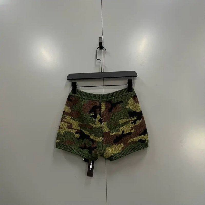 Miu Miu Miu Miu Camouflage Wool Women's Shorts 0089 Size 28" / US 6 / IT 42 - 2 Thumbnail