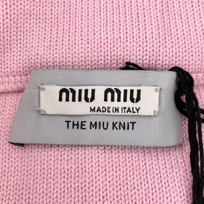Miu Miu Pink Wool Mini Skirt 0089