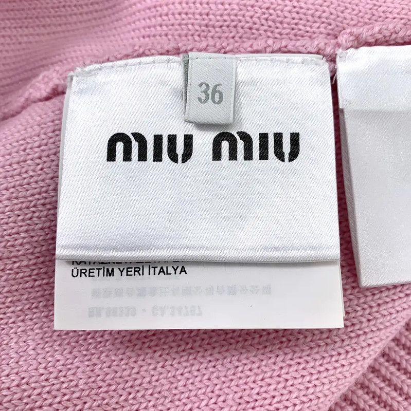 Miu Miu Pink Wool Mini Skirt 0089
