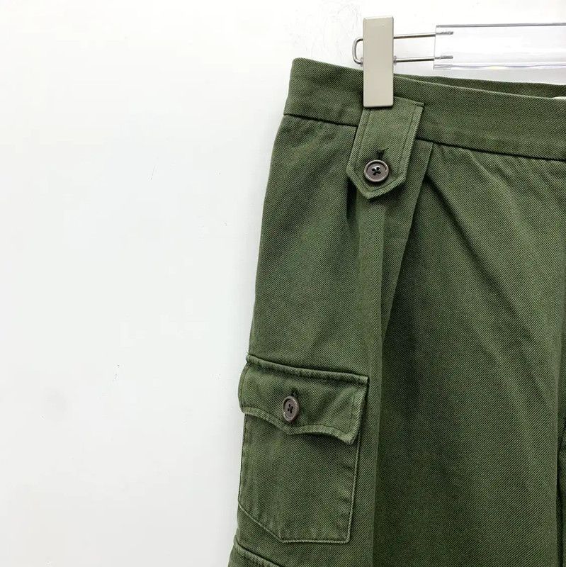 Miu Miu Miu Miu Green Cotton Casual Pants for Women 0089 Size 28" / US 6 / IT 42 - 3 Thumbnail