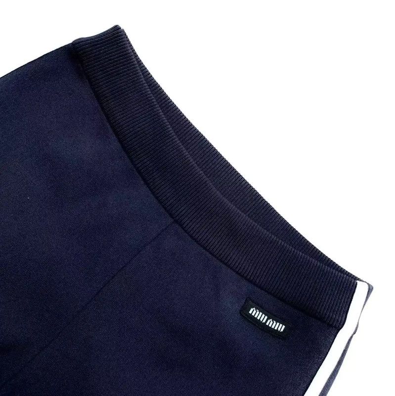 Miu Miu Miu Miu Navy Nylon Women's Casual Pants 0089 Size 30" / US 8 / IT 44 - 3 Thumbnail