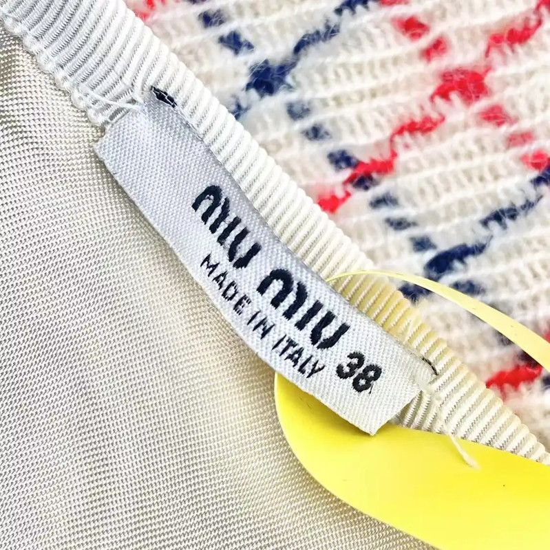 Miu Miu Miu Miu Multicolor Wool Women's Skirt 0089 Size 26" / US 2 / IT 38 - 4 Thumbnail