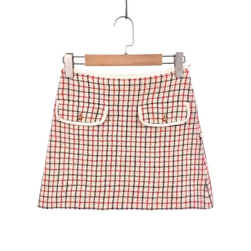 Miu Miu Miu Miu Multicolor Wool Women's Skirt 0089 Size 26" / US 2 / IT 38 - 2 Thumbnail