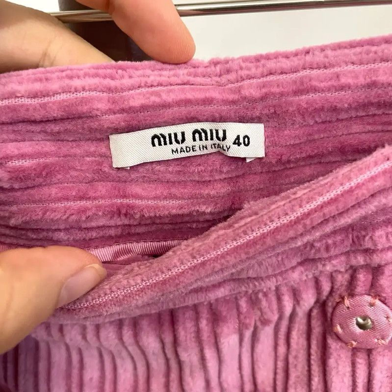 Miu Miu Miu Miu Pink Pleated Mini Skirt 0089 Size 23" - 3 Thumbnail