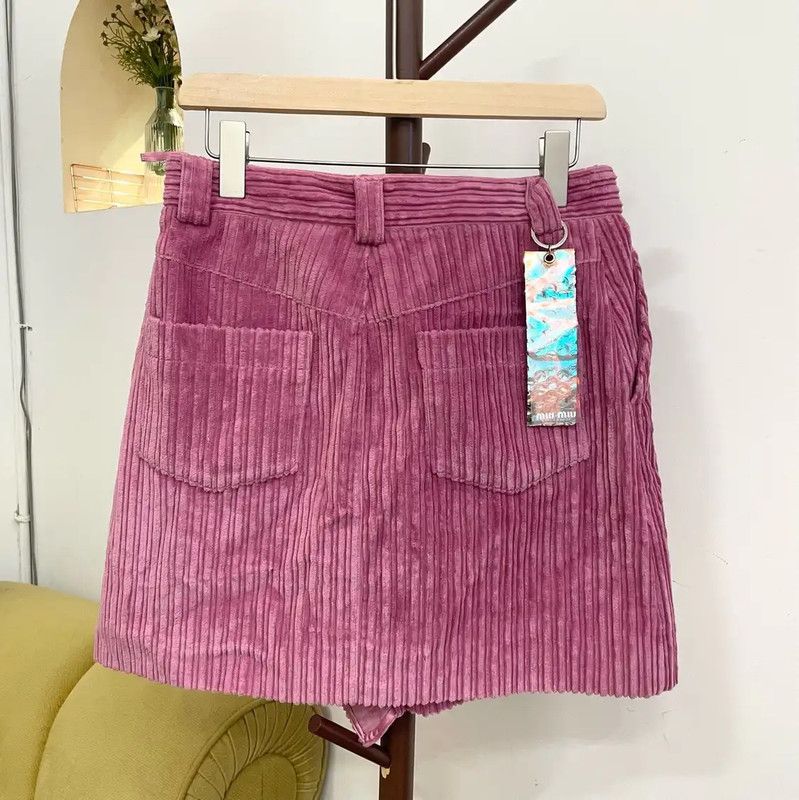 Miu Miu Miu Miu Pink Pleated Mini Skirt 0089 Size 23" - 2 Thumbnail