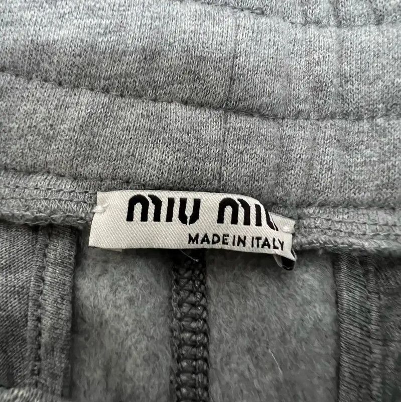 Miu Miu Miu Miu Summer Gray Cotton Women's Shorts 0089 Size 28" / US 6 / IT 42 - 3 Thumbnail