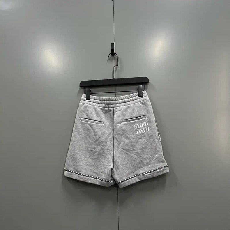 Miu Miu Miu Miu Summer Gray Cotton Women's Shorts 0089 Size 28" / US 6 / IT 42 - 2 Thumbnail