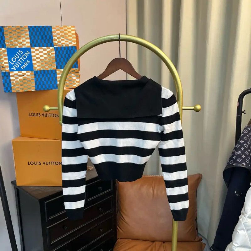 Miu Miu Miu Miu Black Striped Cotton Cardigan 0089 Size S / US 4 / IT 40 - 2 Thumbnail