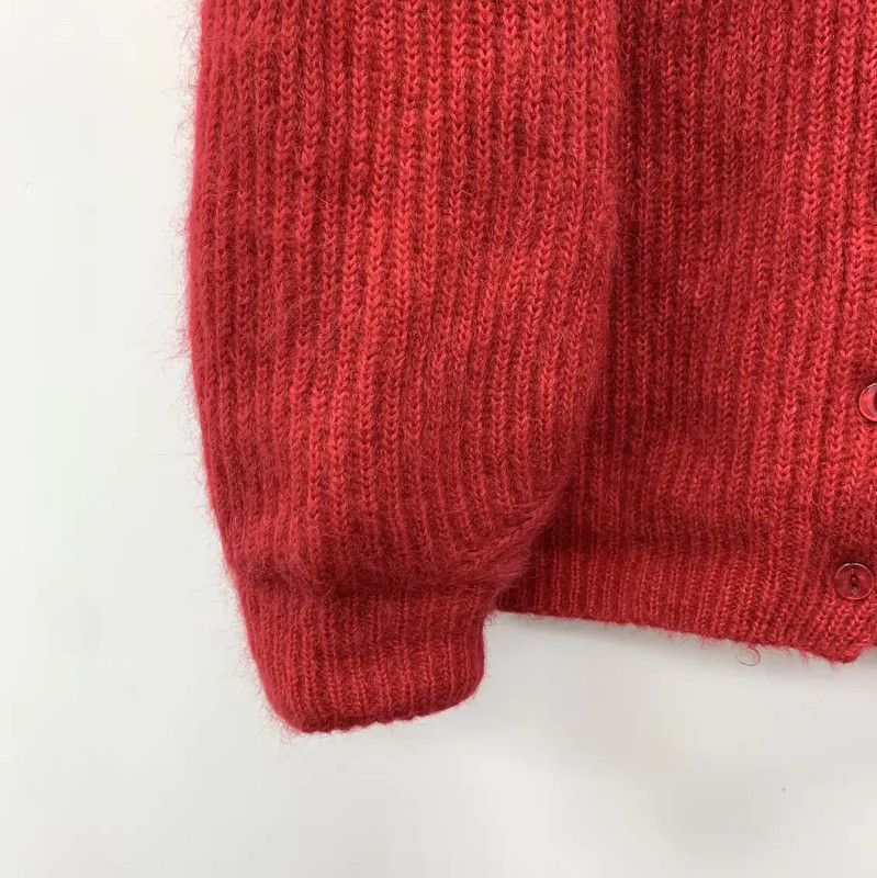 Miu Miu Miu Miu Red Mohair Women's Cardigan 0089 Size XS / US 0-2 / IT 36-38 - 4 Thumbnail