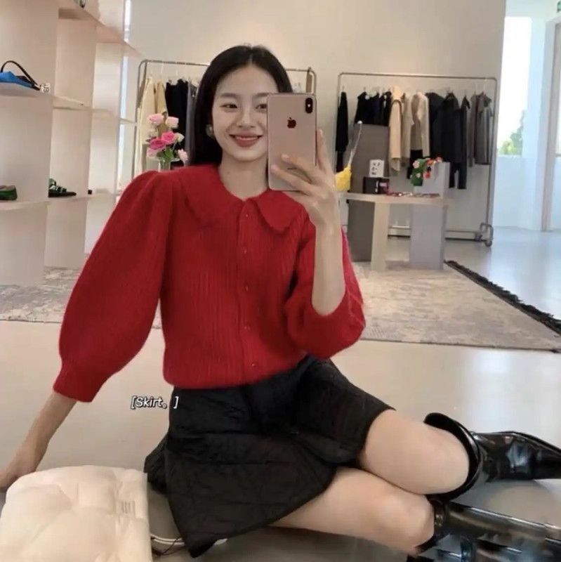 Miu Miu Miu Miu Red Mohair Women's Cardigan 0089 Size XS / US 0-2 / IT 36-38 - 9 Thumbnail