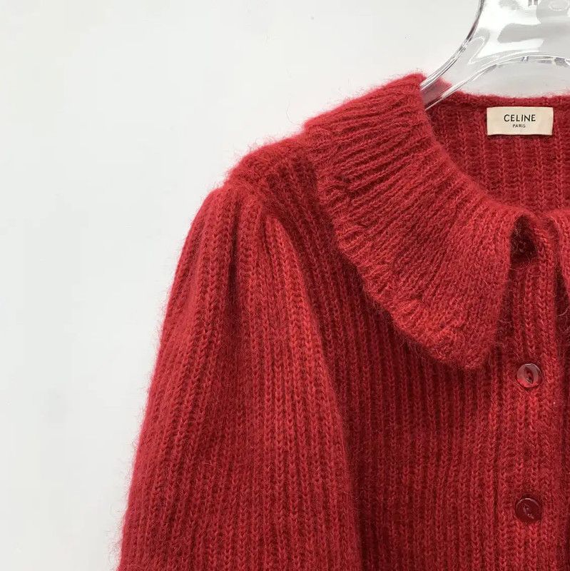 Miu Miu Miu Miu Red Mohair Women's Cardigan 0089 Size XS / US 0-2 / IT 36-38 - 3 Thumbnail