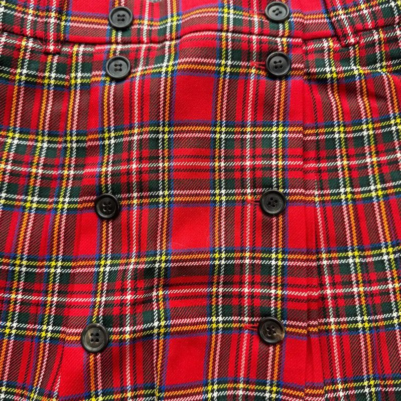Miu Miu Miu Miu Red Wool Pleated Skirt 0089 Size 28" / US 6 / IT 42 - 6 Thumbnail