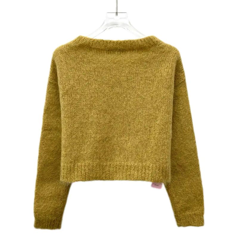 Miu Miu Miu Miu Brown Mohair Women's Cardigan 0089 Size S / US 4 / IT 40 - 2 Thumbnail