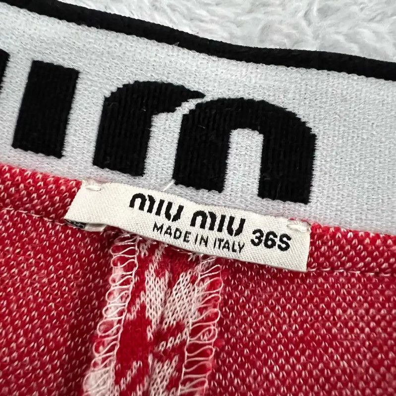 Miu Miu Miu Miu Summer Red Cotton Casual Pants 0089 Size 28" / US 6 / IT 42 - 3 Thumbnail