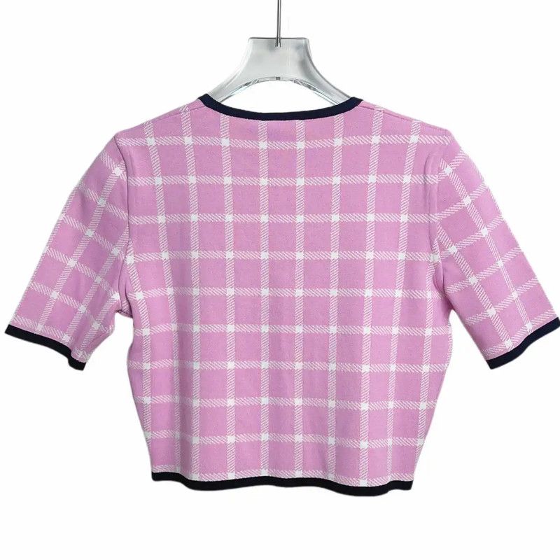 Miu Miu Miu Miu Light Pink Cotton Cardigan for Women 0089 Size M / US 6-8 / IT 42-44 - 2 Thumbnail