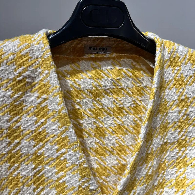 Miu Miu Miu Miu Color Block Wool Cardigan for Women 0089 Size M / US 6-8 / IT 42-44 - 2 Thumbnail
