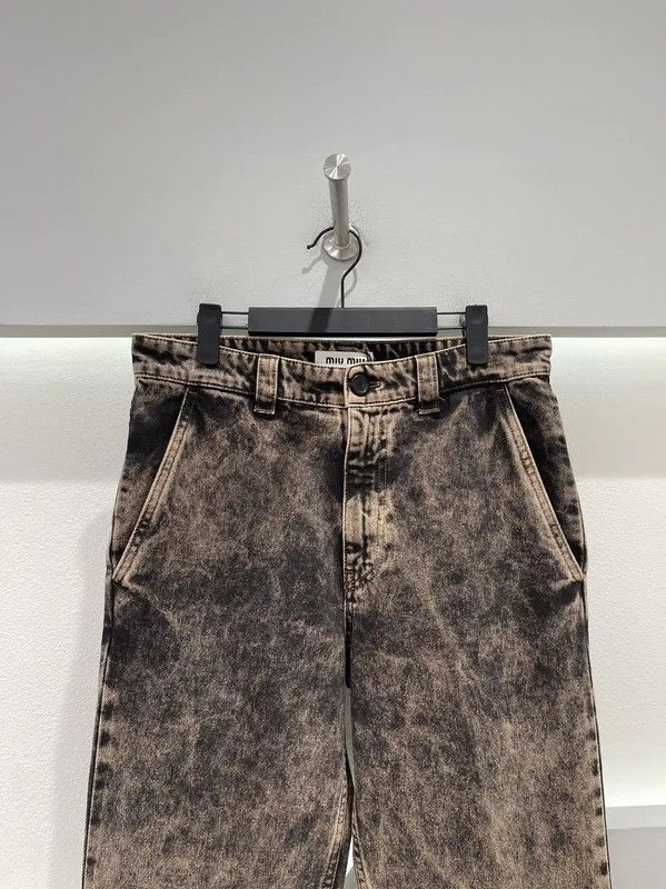 Miu Miu Miu Miu Multicolor Logo Women's Jeans 0089 Size 28" / US 6 / IT 42 - 3 Thumbnail